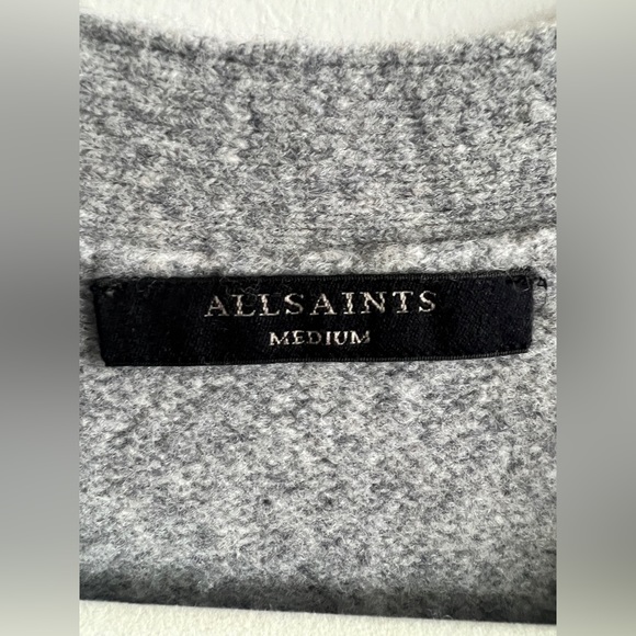 AllSaints Gray button cardigan - Picture 2 of 4